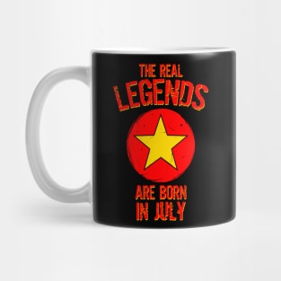 The Real Legends Are Born In July Mug